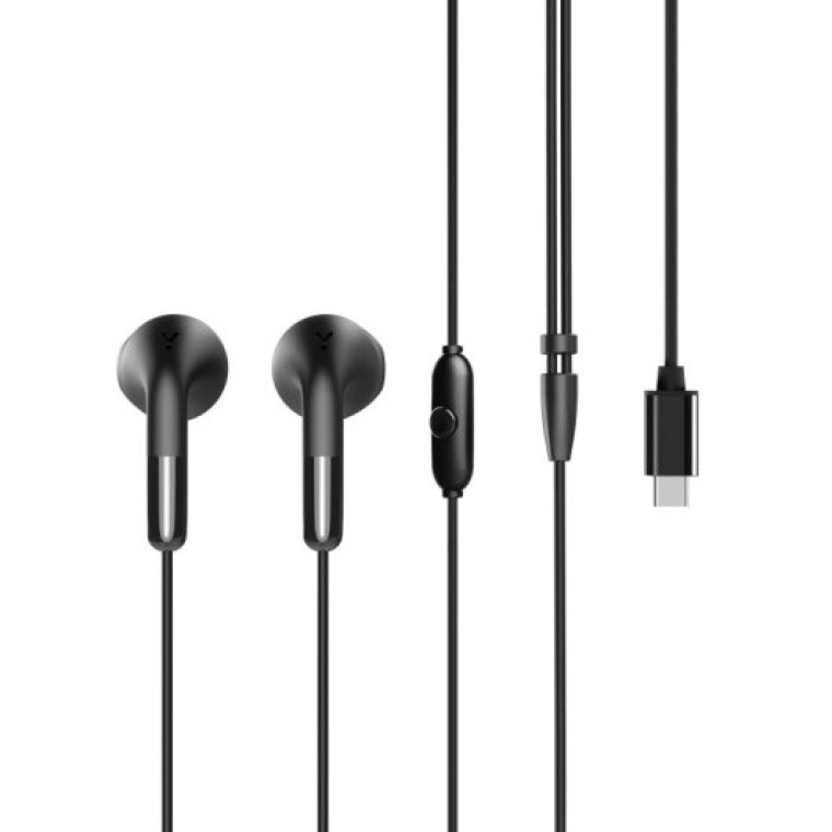 Muvit For Change E58 Auriculares Estéreo USB-C Negros