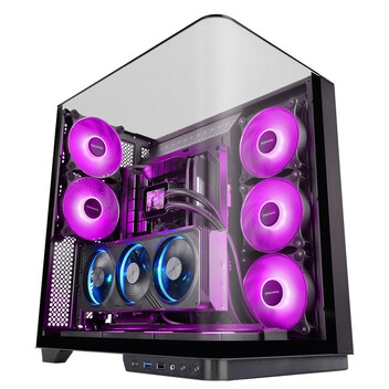 Torre PC Mars Gaming Mc-infinio Caja Pc Atx Cristal Templado Curvado 2x Ventiladores Argb 120mm Usb-