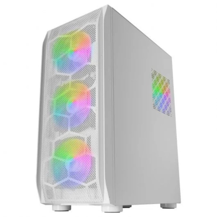 Mars Gaming MC-KX ARGB Cristal Templado USB 3.0 Blanca