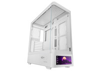 Torre PC Caja Mars Gaming MC-LCDPRO ATX Blanco Pantalla IPS LCD 7,2" Cristal Templado