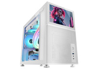 Torre PC Mars Gaming MC-LCD Torre Custom Micro-ATX Pantalla LCD IPS 8" Cristal Templado Panel Modula