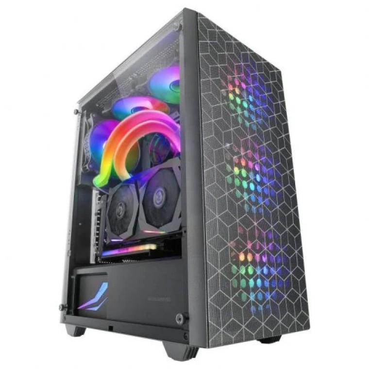 Mars Gaming MC-MAG Semitorre ATX Cristal Templado 3 Ventiladores FRGB USB 3.0 Negra