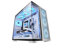 Torre PC Mars Gaming MC-NOVA2 Caja Gaming Custom XXL E-ATX Doble Cristal Templado Alumino USB-C Blan