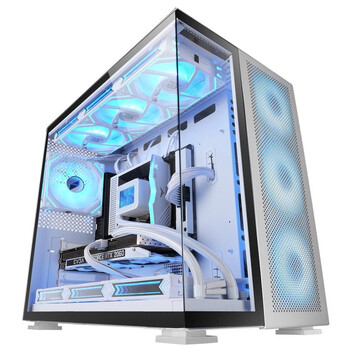 Torre PC Mars Gaming MC-NOVA2 Caja Gaming Custom XXL E-ATX Doble Cristal Templado Alumino USB-C Blan