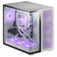 Torre PC Mars Gaming MC-NOVA2 Caja Gaming Custom XXL E-ATX Doble Cristal Templado Alumino USB-C Blan