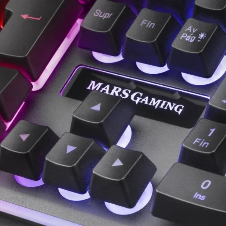 Mars Gaming MCPEXPT Combo Teclado Portugués + Ratón + Auriculares + Alfombrilla XXL