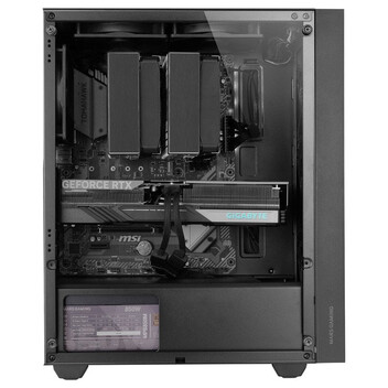 Torre PC Mars Gaming Mc-pmax Caja Atx 4x Ventiladores Fdb Frontal Mesh Cristal Templado Doble Cámara