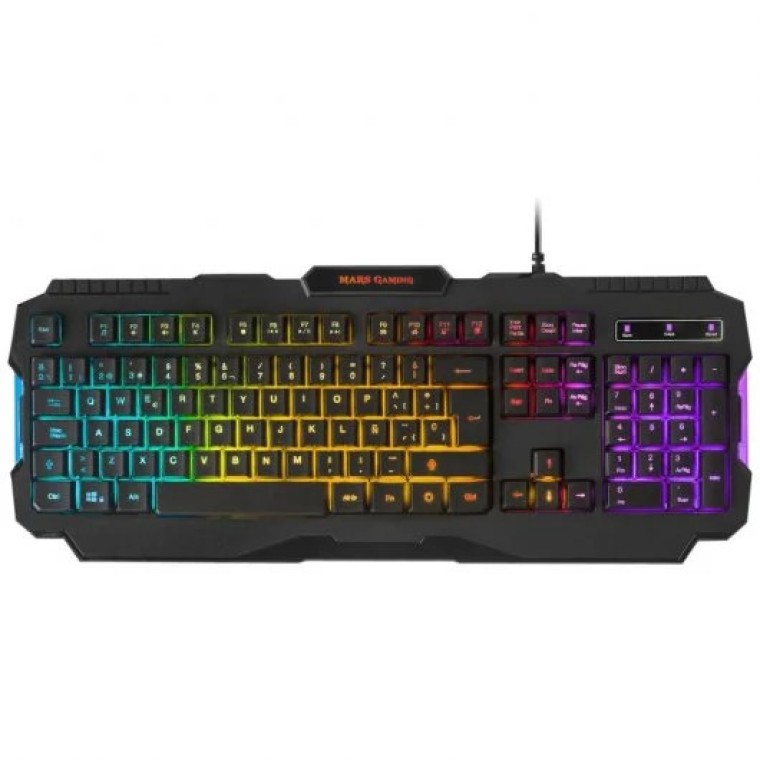 Mars Gaming MCPRGB2 Combo Gaming Teclado + Ratón + Auriculares + Alfombrilla XXL