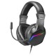 Mars Gaming MCP-RGB3ES Combo Gaming Teclado FRGB + Ratón + Auriculares + Alfombrilla Negro