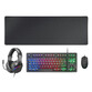 Mars Gaming MCP-RGB3FR Combo Gaming Teclado FRGB + Ratón + Auriculares + Alfombrilla Negro Francés Mars Gaming MCP-RGB3FR Combo Gaming Teclado FRGB + Ratón + Auriculares + Alfombrilla Negro Francés