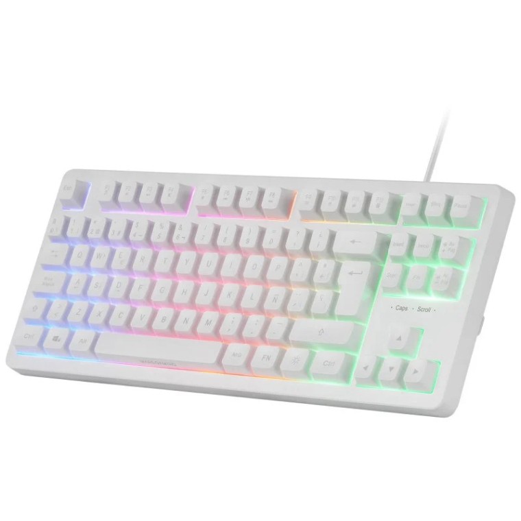 Mars Gaming MCP-RGB3WES Combo Gaming Teclado FRGB + Ratón + Auriculares + Alfombrilla Blanco