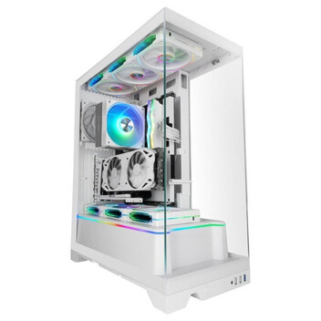 Torre PC Caja Mars Gaming MC-PRISMA Triple Cristal ARGB Blanco Semitorre ATX Torre PC Caja Mars Gaming MC-PRISMA Triple Cristal ARGB Blanco Semitorre ATX