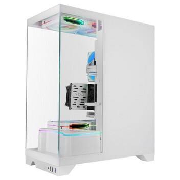 Torre PC Caja Mars Gaming MC-PRISMA Triple Cristal ARGB Blanco Semitorre ATX Torre PC Caja Mars Gaming MC-PRISMA Triple Cristal ARGB Blanco Semitorre ATX