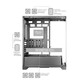 Torre PC Caja Mars Gaming MC-PRISMA Triple Cristal ARGB Blanco Semitorre ATX Torre PC Caja Mars Gaming MC-PRISMA Triple Cristal ARGB Blanco Semitorre ATX