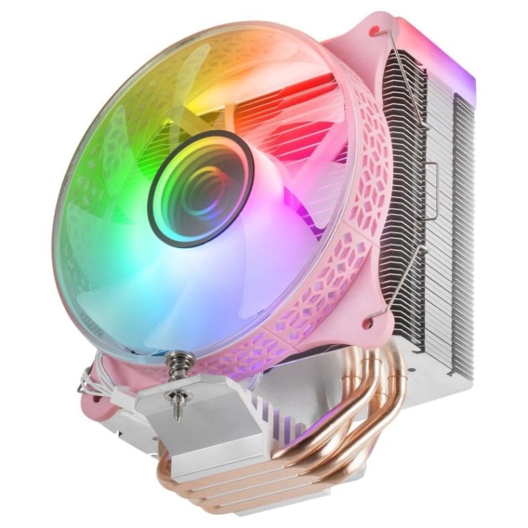 Mars Gaming MCPU-VR Doble ARGB Ventilador CPU 120mm Rosa