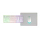 Mars Gaming Mcpwtkl Combo Gaming Inalámbrico Teclado Tkl Frgb Ratón Rgb Alfombrilla Blanco Español