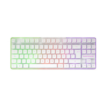 Mars Gaming Mcpwtkl Combo Gaming Inalámbrico Teclado Tkl Frgb Ratón Rgb Alfombrilla Blanco Español