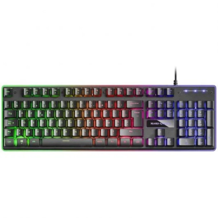 Mars Gaming MCPX Combo Gaming Teclado Francés + Ratón + Alfombrilla XXL Negros