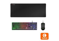Mars Gaming MCPX Combo Gaming Teclado Layout Portugués + Ratón + Alfombrilla XXL