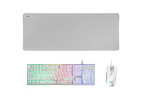 Mars Gaming MCPX Combo Teclado + Ratón + Alfombrilla XXL Blanco