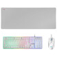 Mars Gaming MCPX Combo Gaming Teclado Francés + Ratón + Alfombrilla XXL Blancos