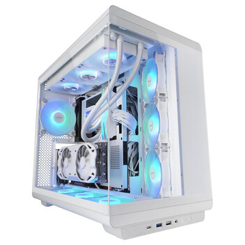Torre PC Mars Gaming MC-REV Torre ATX Doble Cristal Templado 3x Ventiladores ARGB Blanca Torre PC Mars Gaming MC-REV Torre ATX Doble Cristal Templado 3x Ventiladores ARGB Blanca