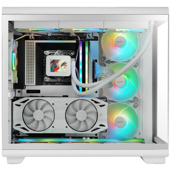 Torre PC Mars Gaming MC-REV Torre ATX Doble Cristal Templado 3x Ventiladores ARGB Blanca Torre PC Mars Gaming MC-REV Torre ATX Doble Cristal Templado 3x Ventiladores ARGB Blanca