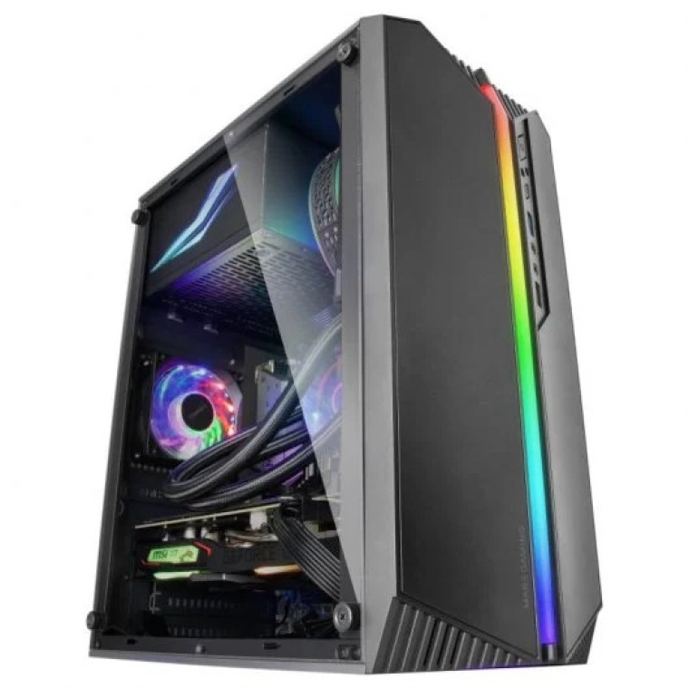 Mars Gaming MC-S1 Caja PC Micro-ATX ARGB USB 3.0 con Ventana Negro