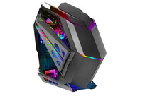 Torre PC Mars Gaming MC-TITAN Caja Gaming RGB XXL ATX Doble Tira LED Iluminación Frontal ARGB Negro
