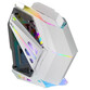 Torre PC Mars Gaming MC-TITAN Caja Gaming RGB XXL ATX Doble Tira LED Iluminación Frontal ARGB Blanco