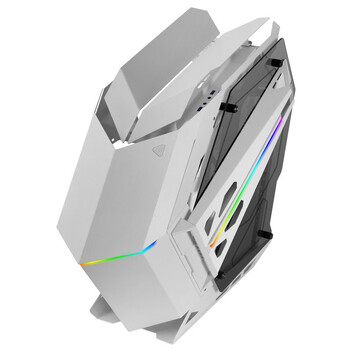 Torre PC Mars Gaming MC-TITAN Caja Gaming RGB XXL ATX Doble Tira LED Iluminación Frontal ARGB Blanco