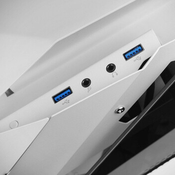 Torre PC Mars Gaming MC-TITAN Caja Gaming RGB XXL ATX Doble Tira LED Iluminación Frontal ARGB Blanco