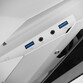 Torre PC Mars Gaming MC-TITAN Caja Gaming RGB XXL ATX Doble Tira LED Iluminación Frontal ARGB Blanco