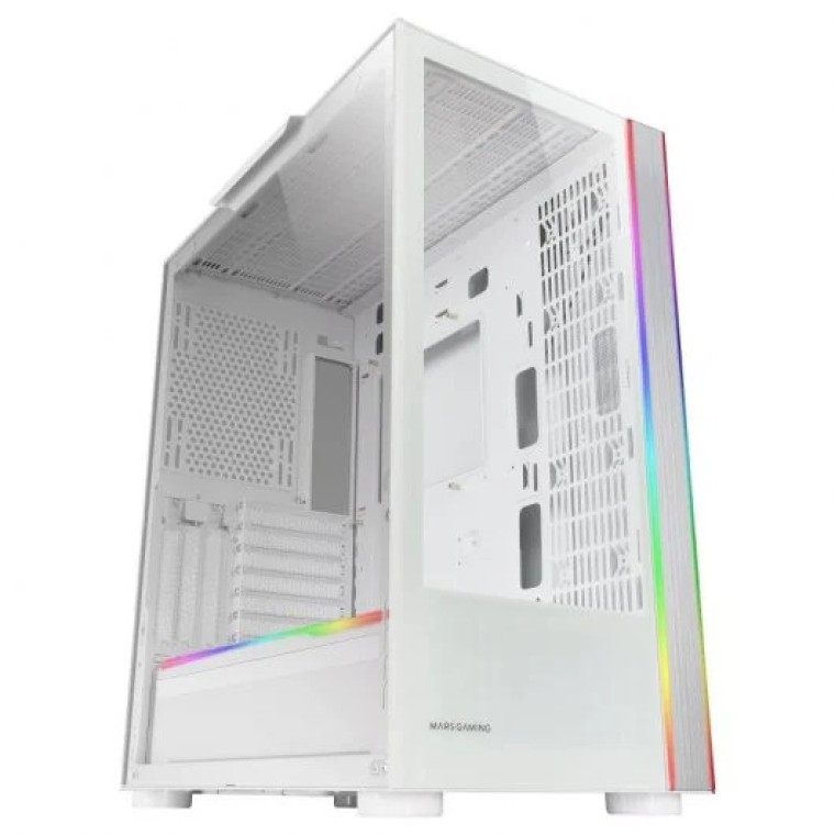 Mars Gaming MC-Ultra Torre Custom XXL Cristal Templado USB 3.0 ARGB Blanca