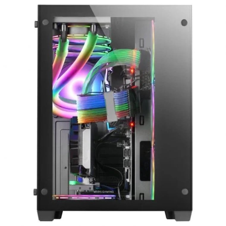 Mars Gaming MCV3 Torre XXL E-ATX Cristal Templado Lateral y Frontal 3.0 Negro