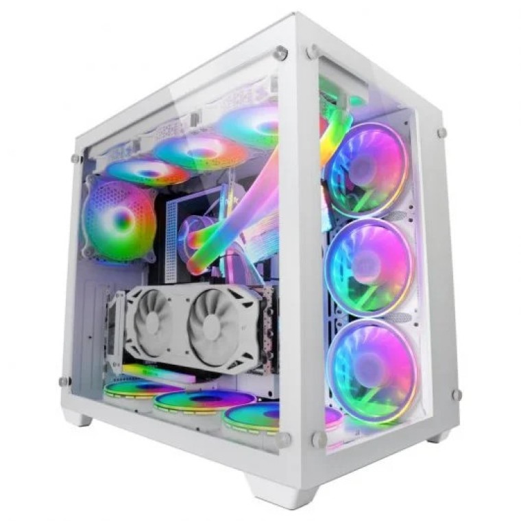 Mars Gaming MCV3 Torre XXL E-ATX Cristal Templado Lateral y Frontal 3.0 Blanco