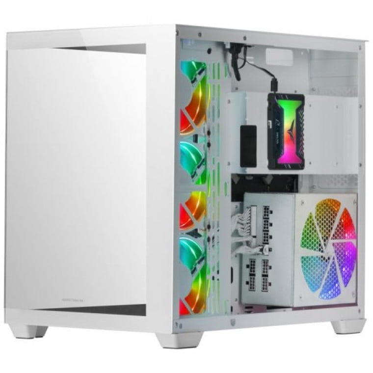 Mars Gaming MCV4 Torre XXL E-ATX Cristal Templado Lateral y Frontal Sin Marco Blanco