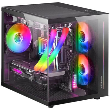 Mars Gaming MC-VIEW Minitorre Cristal Templado USB 3.0 Negra Mars Gaming MC-VIEW Minitorre Cristal Templado USB 3.0 Negra