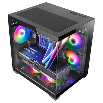Torre PC Mars Gaming Mc-view2 Caja Pc Microatx Doble Cristal Templado Ventilador Frgb 120mm Negro Torre PC Mars Gaming Mc-view2 Caja Pc Microatx Doble Cristal Templado Ventilador Frgb 120mm Negro
