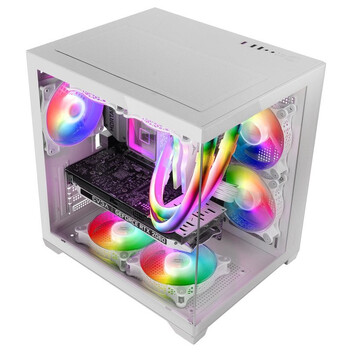 Torre PC Mars Gaming Mc-view2 Caja Pc Microatx Doble Cristal Templado Ventilador Frgb 120mm Blanco Torre PC Mars Gaming Mc-view2 Caja Pc Microatx Doble Cristal Templado Ventilador Frgb 120mm Blanco