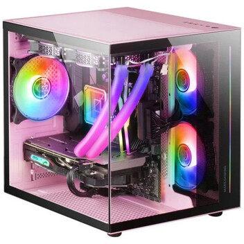 Mars Gaming MC-VIEW Minitorre Cristal Templado USB 3.0 Rosa Mars Gaming MC-VIEW Minitorre Cristal Templado USB 3.0 Rosa