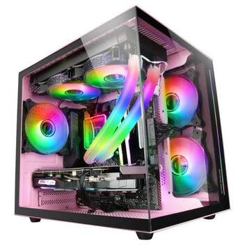 Mars Gaming MC-VIEW Minitorre Cristal Templado USB 3.0 Rosa Mars Gaming MC-VIEW Minitorre Cristal Templado USB 3.0 Rosa