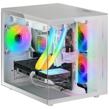 Mars Gaming MC-VIEW Minitorre Cristal Templado USB 3.0 Blanca Mars Gaming MC-VIEW Minitorre Cristal Templado USB 3.0 Blanca
