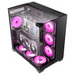 Torre PC Mars Gaming Mc-vision Caja Atx Triple Cristal Templado Sin Marco Diseño Doble Cámara Usb 3.