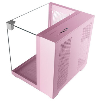 Torre PC Mars Gaming Mc-visionm Caja Pc Compacta Microatx Triple Cristal Templado Doble Cámara Rosa