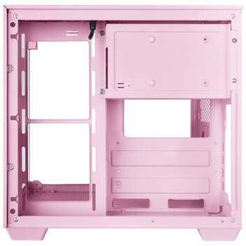 Torre PC Mars Gaming Mc-visionm Caja Pc Compacta Microatx Triple Cristal Templado Doble Cámara Rosa