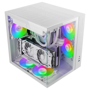 Torre PC Mars Gaming MCV-ONE Caja Gaming ATX Doble Cristal Templado Ventilador Trasero FRGB 12cm Bla Torre PC Mars Gaming MCV-ONE Caja Gaming ATX Doble Cristal Templado Ventilador Trasero FRGB 12cm Bla