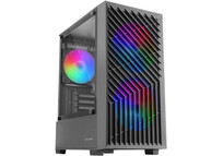 Torre PC Mars Gaming MC-Vortex Caja Gaming Micro ATX Cristal Templado 3x Ventiladores FRGB 12cm Negr