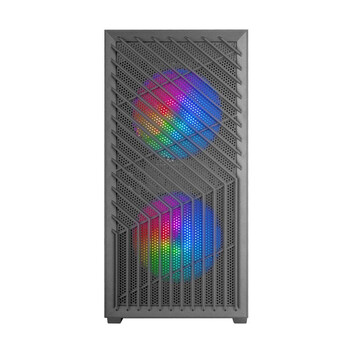 Torre PC Mars Gaming MC-Vortex Caja Gaming Micro ATX Cristal Templado 3x Ventiladores FRGB 12cm Negr