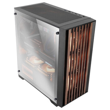Torre PC Mars Gaming MC-WOOD Caja PC ATX Panel Frontal de Madera Cristal Cromado Ventilador FDB 12cm Torre PC Mars Gaming MC-WOOD Caja PC ATX Panel Frontal de Madera Cristal Cromado Ventilador FDB 12cm